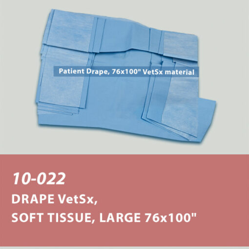 10-022 Drape VetSx, Soft Tissue, Large 76x100"