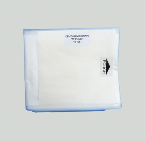 10-1061 Drape, Ophthalmic w/ 6x6" Incise + Fluid Pouch, 48x51", Sterile (30/cs) - Image 5