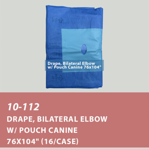 10-112 Drape, Bilateral Elbow w/ Pouch Canine 76x104"