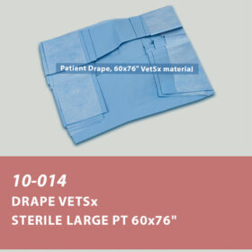 10-014 Drape, Patient Large, VetSX 60"x76", Sterile (20/cs)