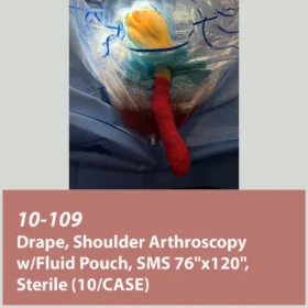10-109 Drape, Shoulder Arthroscopy w/Fluid Pouch, SMS 76"x120", Sterile (10/cs)